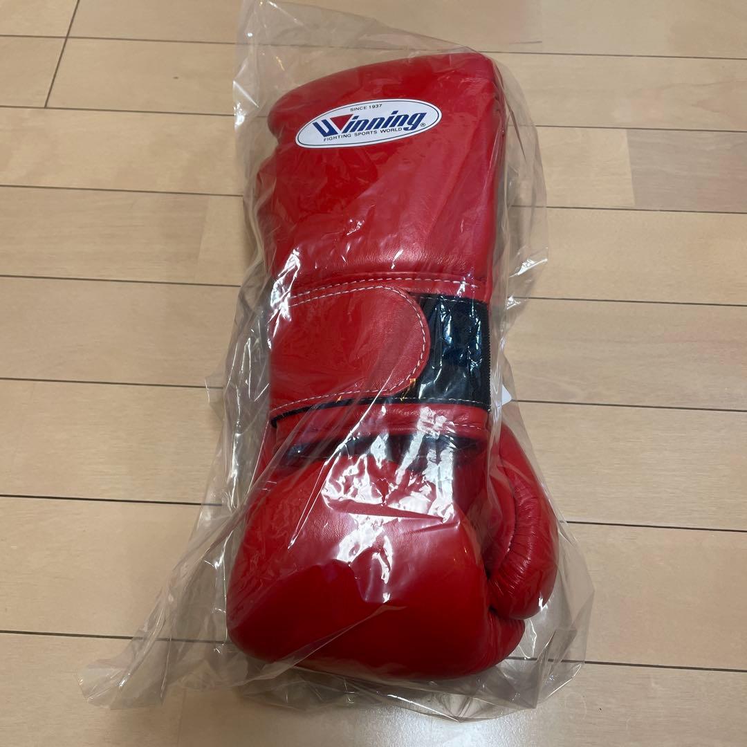 新品即日発送 ウイニング 8オンスグローブ レッド 牛皮革製 MS-200-B