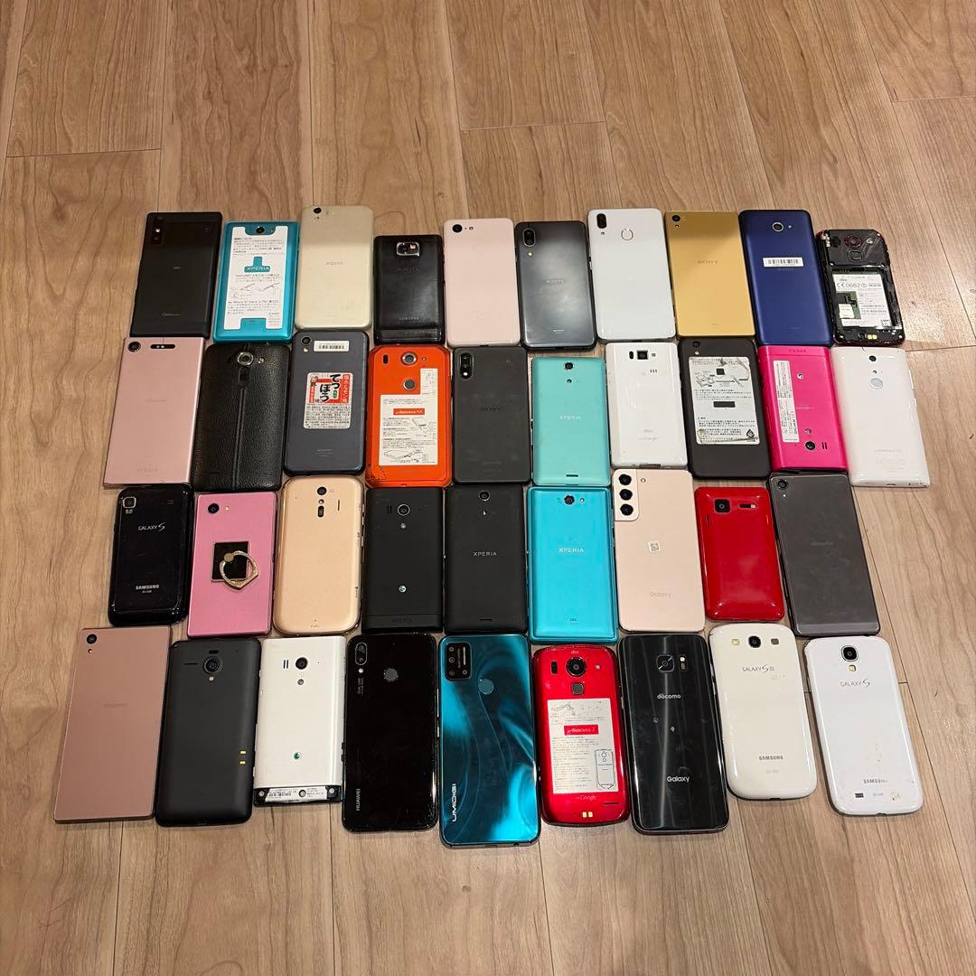 スマートフォン　アンドロイド　まとめ売り　ジャンク　部品取り　38台