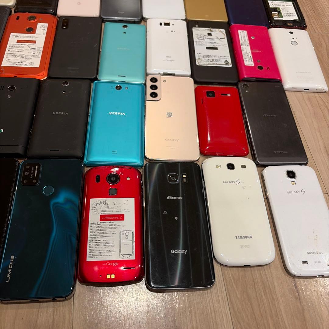 スマートフォン　アンドロイド　まとめ売り　ジャンク　部品取り　38台