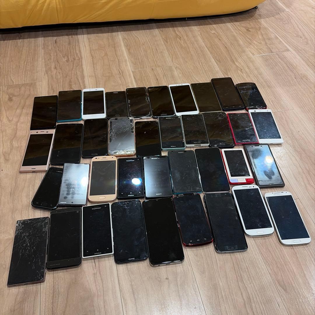 スマートフォン　アンドロイド　まとめ売り　ジャンク　部品取り　38台