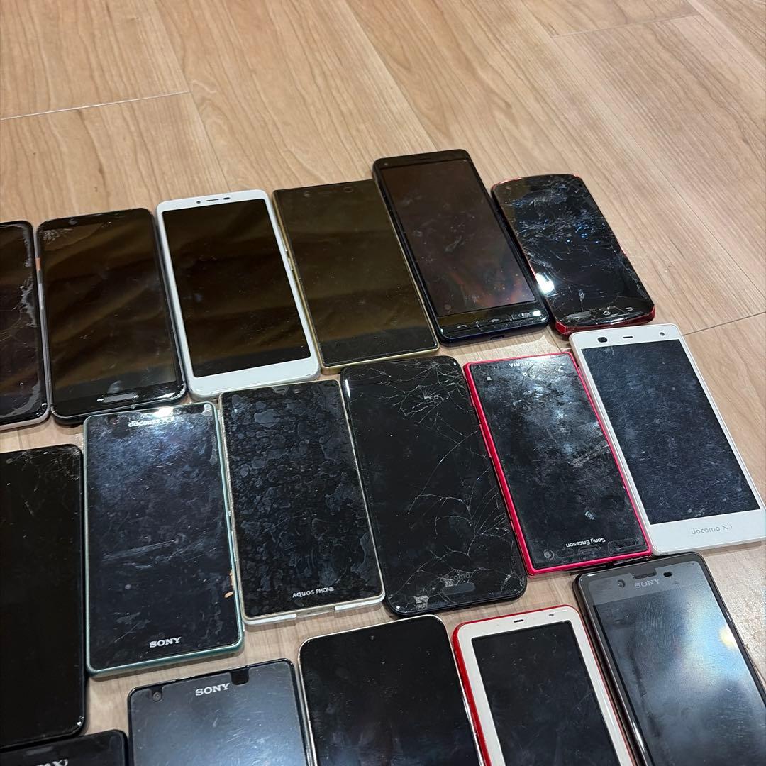 スマートフォン　アンドロイド　まとめ売り　ジャンク　部品取り　38台