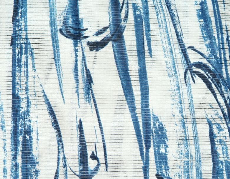 浴衣 ゆかた 綿絽生地 凪ブランド 白色 水色墨流し柄 夏にピッタリ 綿１００％