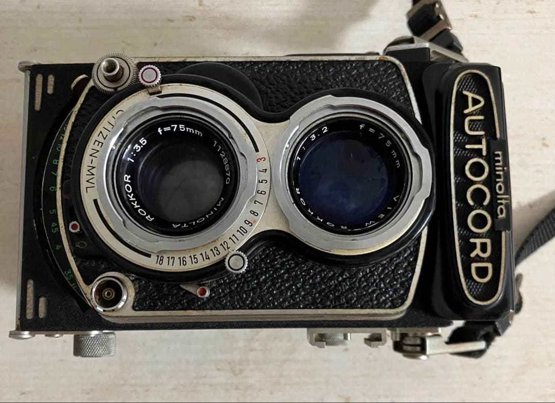 【良品】Minolta AUTOCORD 75mm 3.5