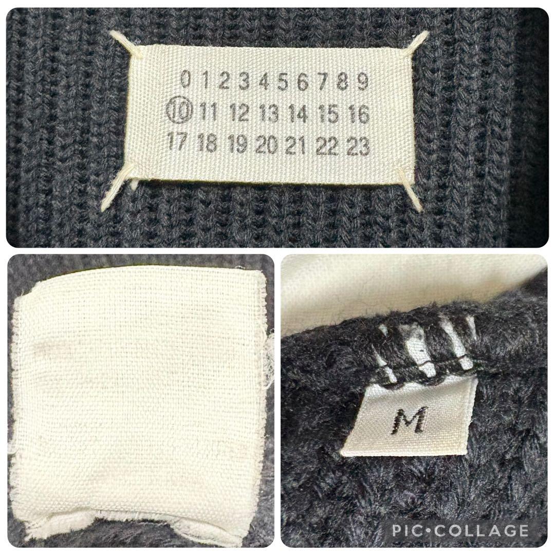 初期/マルタンマルジェラ10／ドライバーズニットベスト/ミスディアナ/黒/M