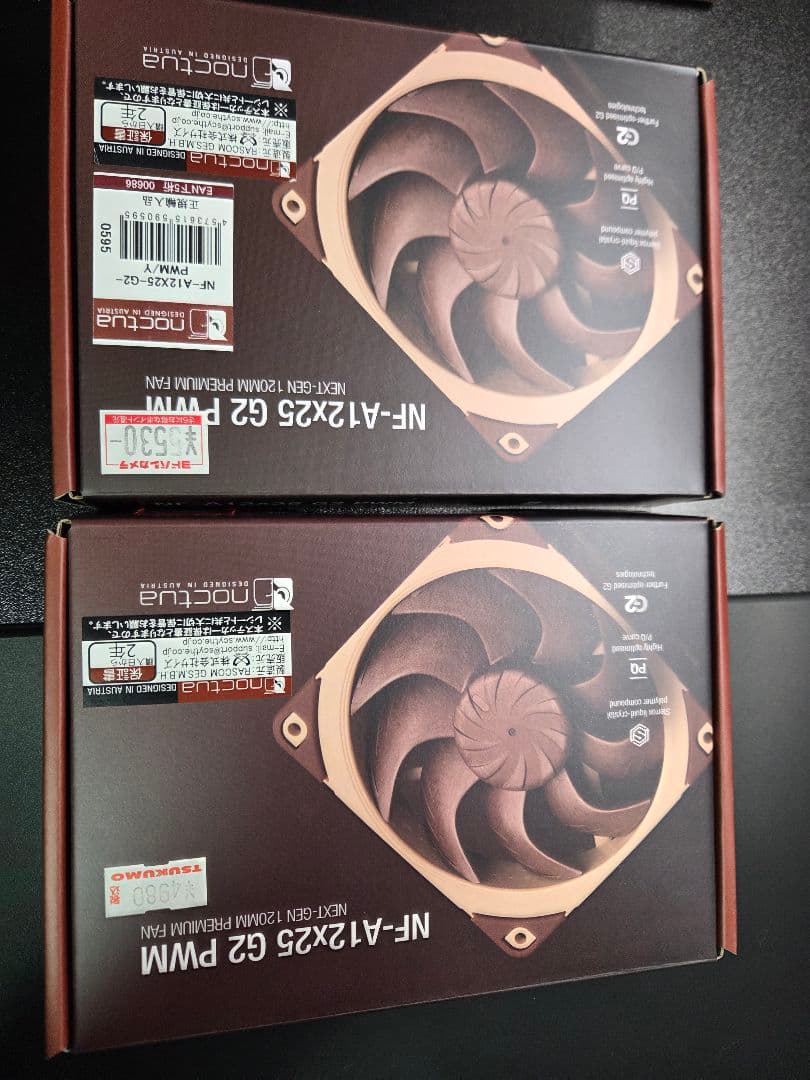 Noctua NF-A12x25 G2 PWMファン 8個セット