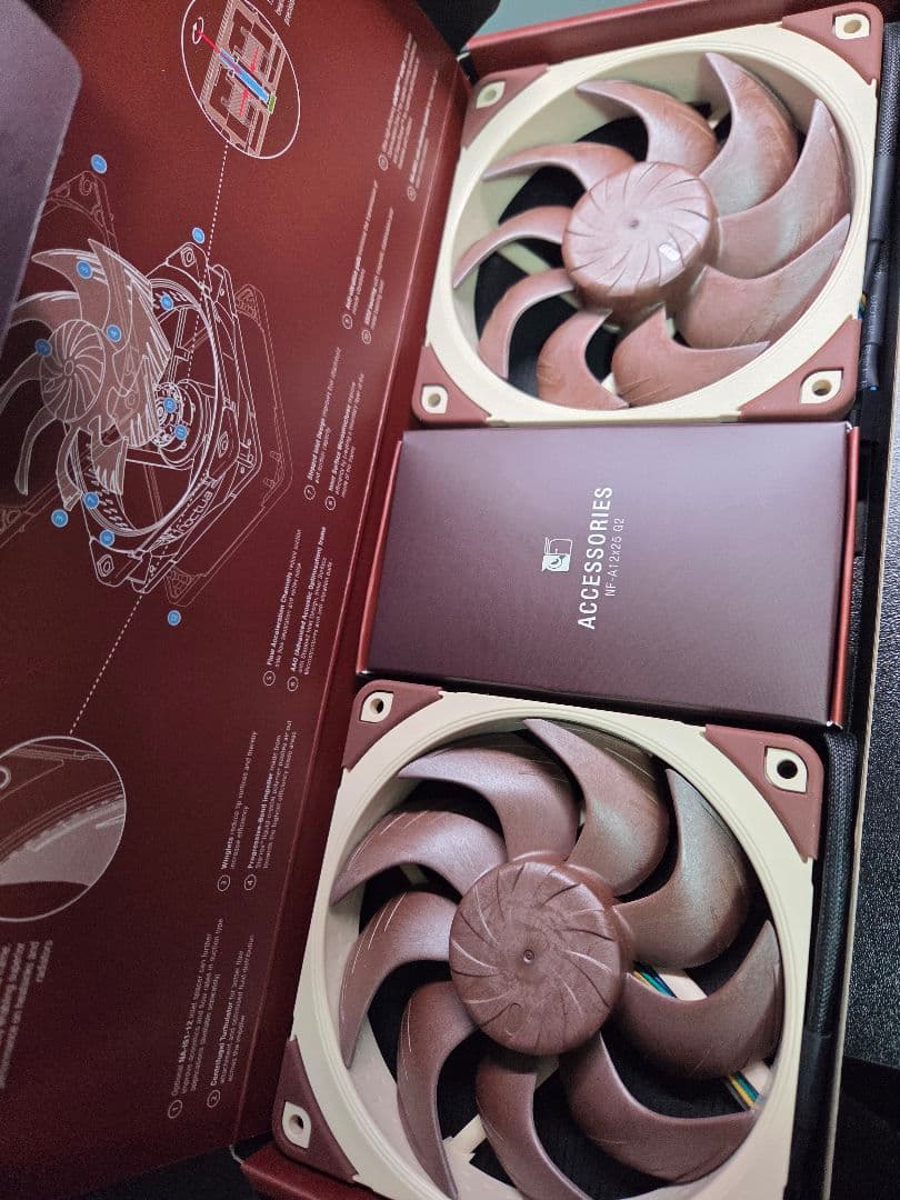 Noctua NF-A12x25 G2 PWMファン 8個セット