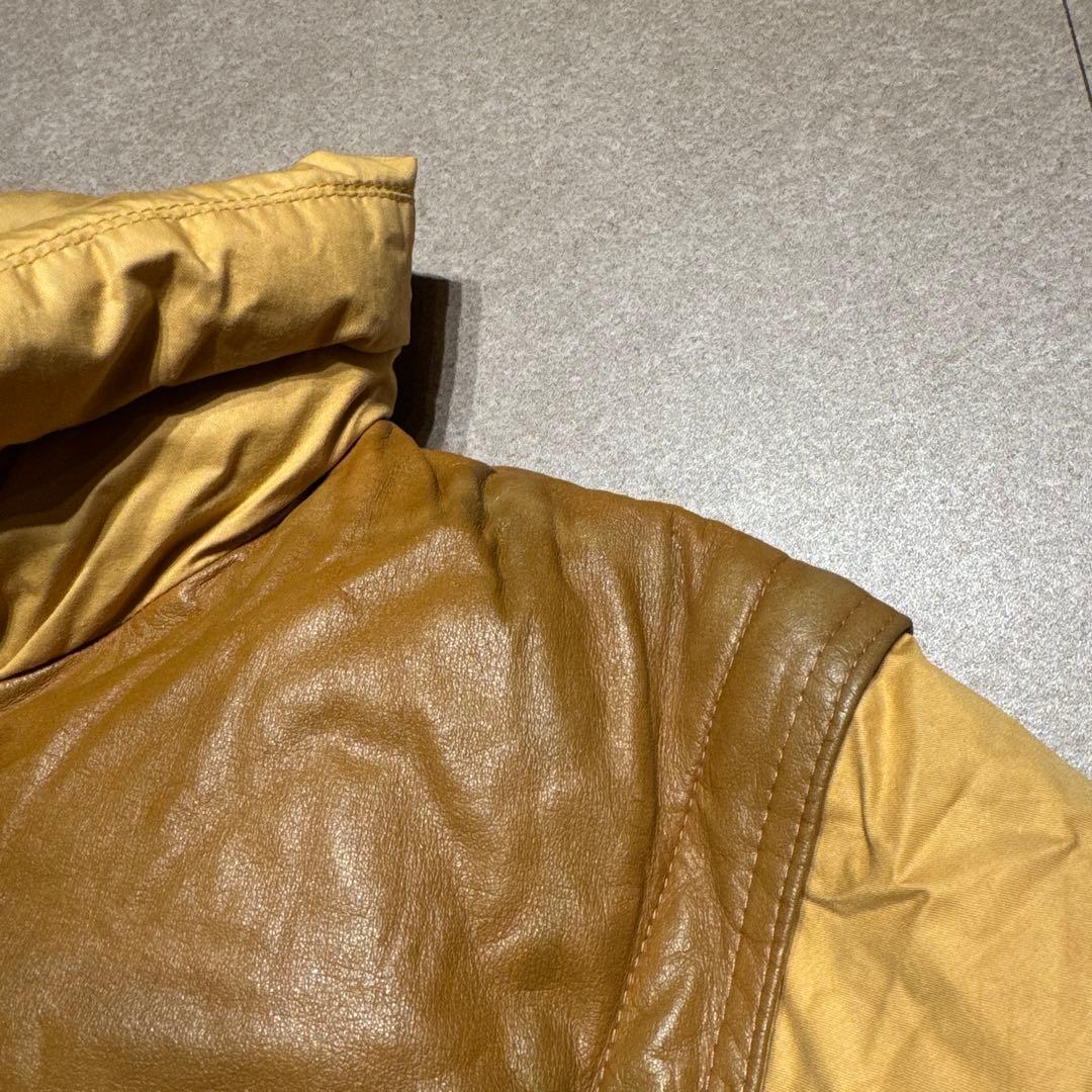 Moncler ダウンジャケット　ダウンベスト　レザー　80s 90s