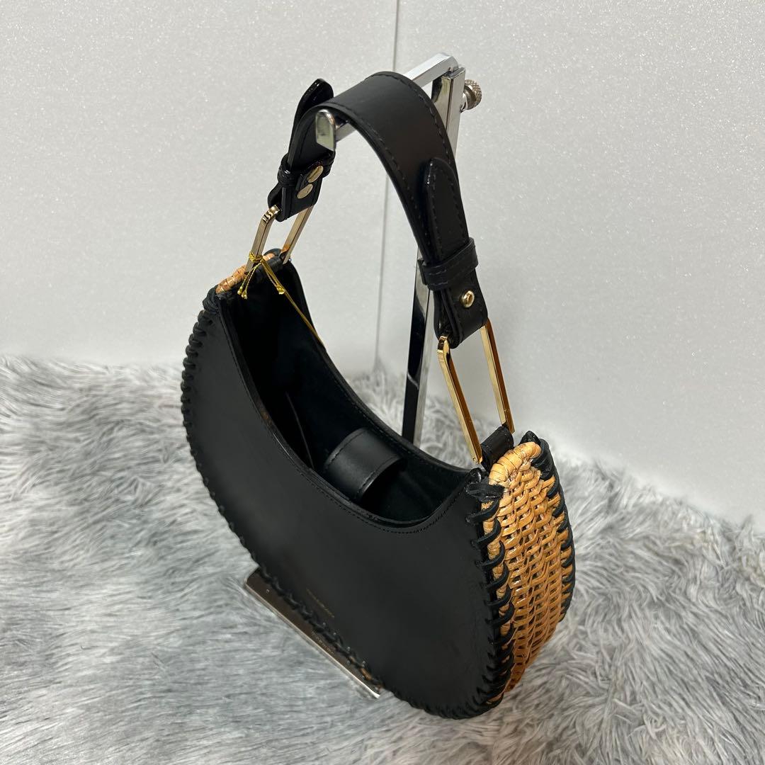 【未使用】VIOLAd’ORO MIRO かごバッグ レザー×ラタン