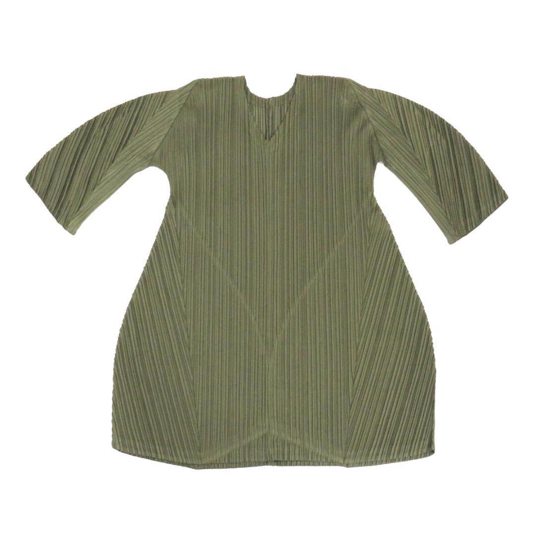 プリーツプリーズ イッセイミヤケ 15AW ラウンドデザインプリーツチュニック