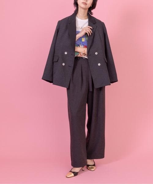 Eimee Law バックプリーツ微配色ジャケット