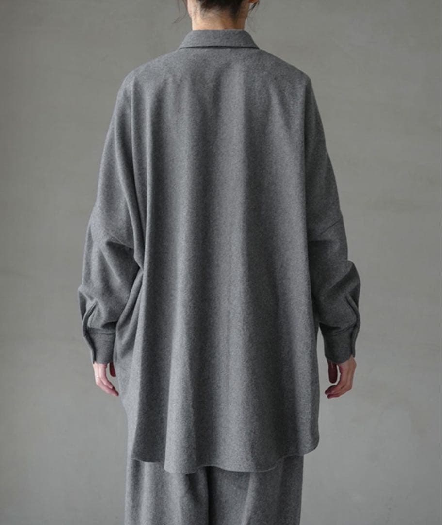 mizuiro ind ポケット付きワイドシャツ 羽織り 2025AW