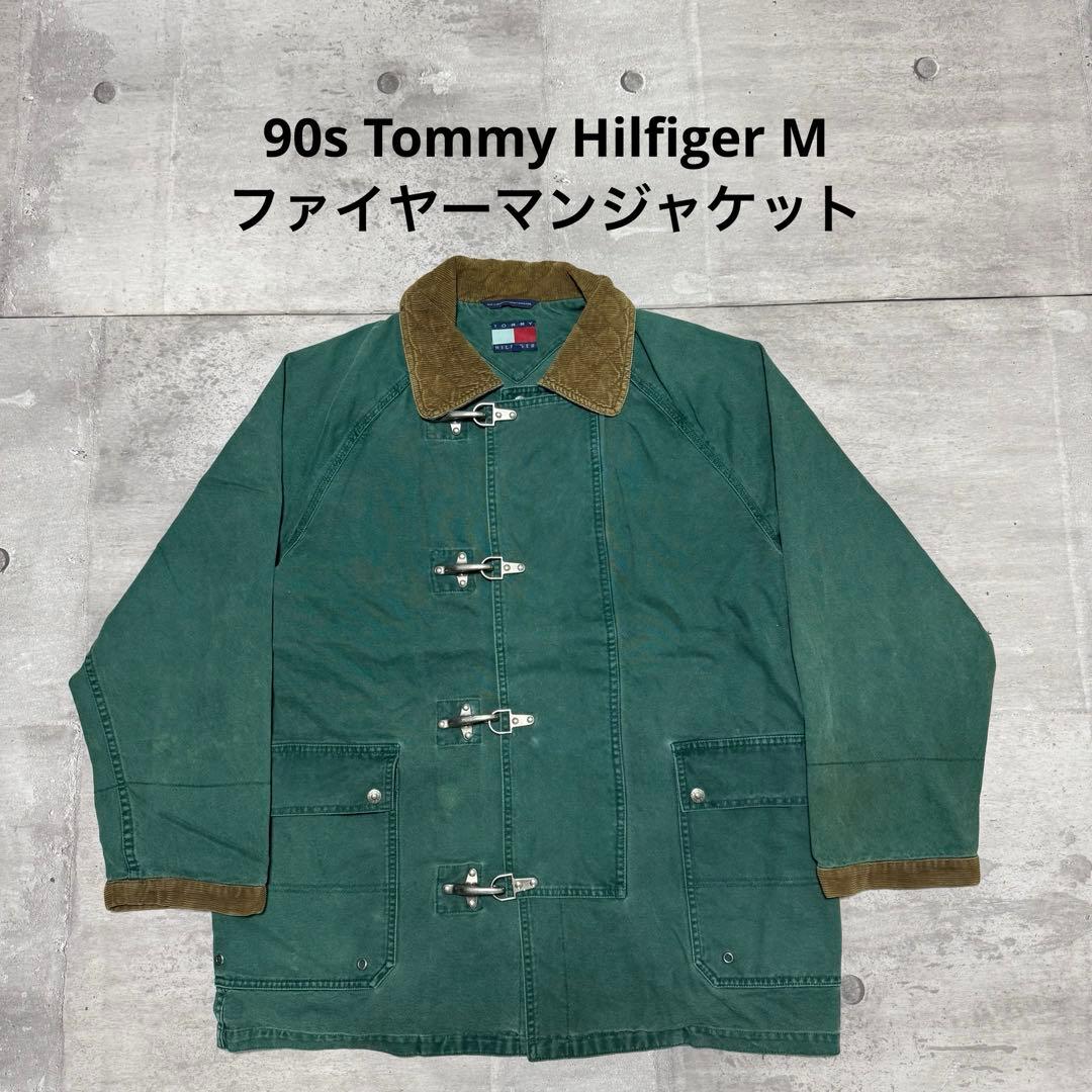 90s   ファイヤーマンジャケット グリーン M