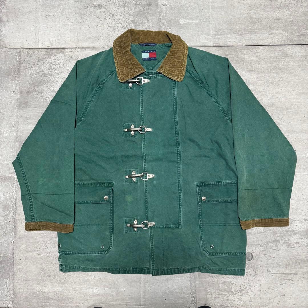 90s   ファイヤーマンジャケット グリーン M