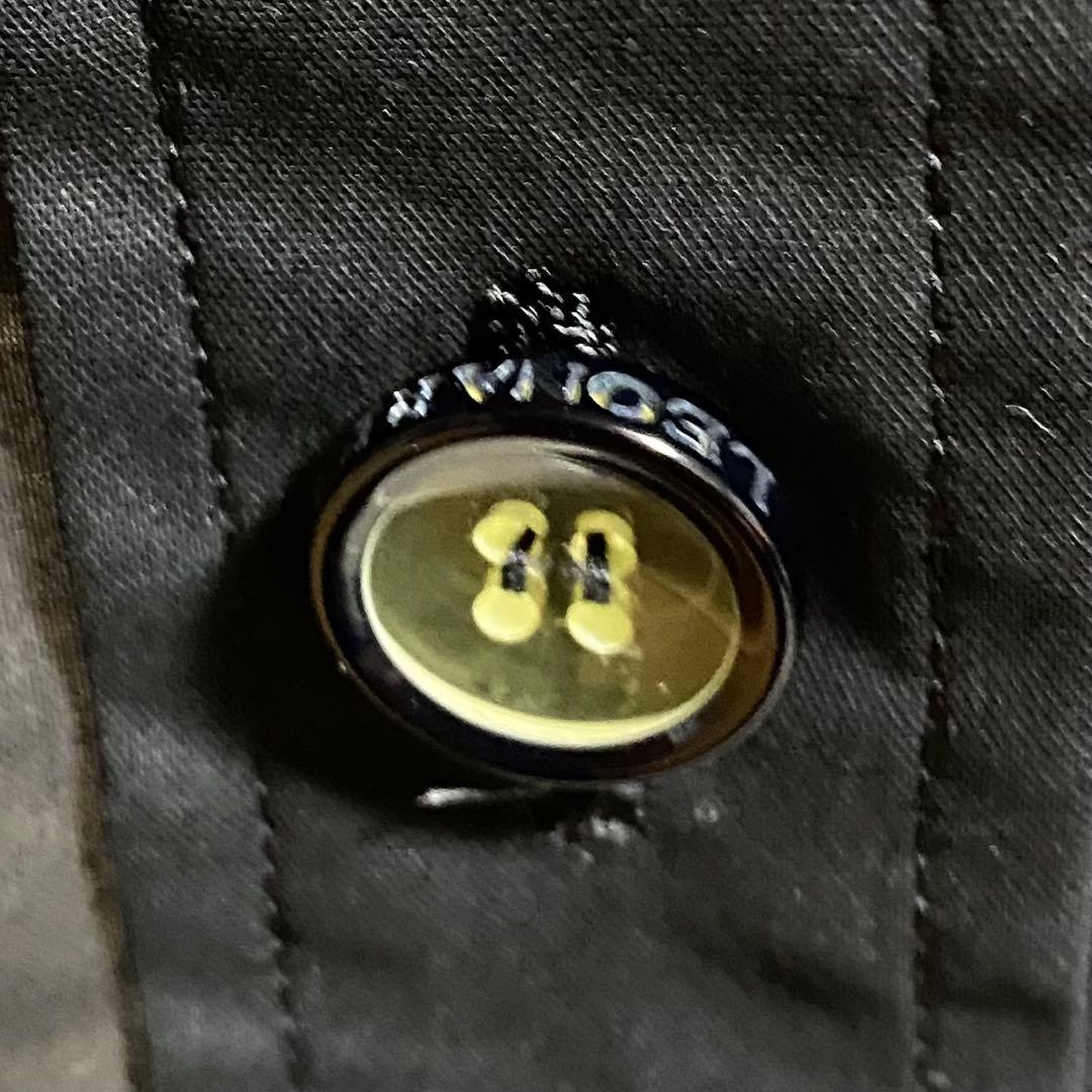 LEONARD SPORT スタンドカラー コート シアー素材 黒 L