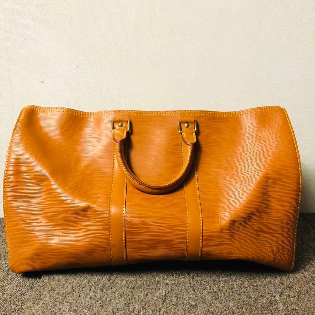 E71希少✨ルイヴィトン エピ レザーボストンバック 旅行カバン キーポル 45