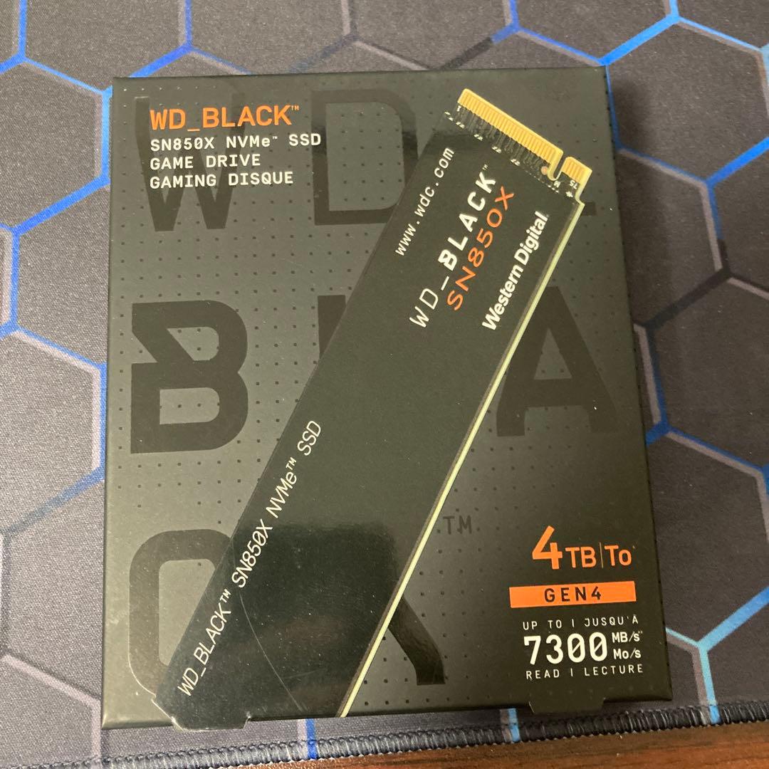 WD_BLACK SN850X 4TB NVMe SSD 新品未開封