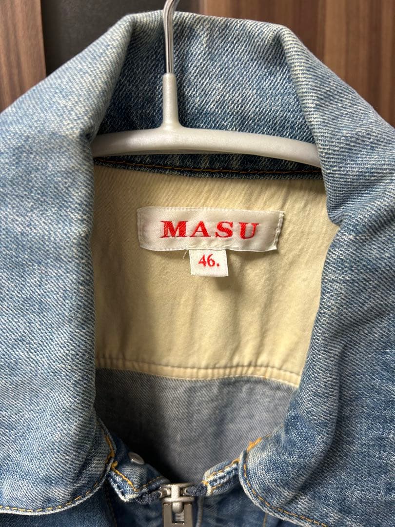 MASU デニムジャケット 46サイズ ライトブルー