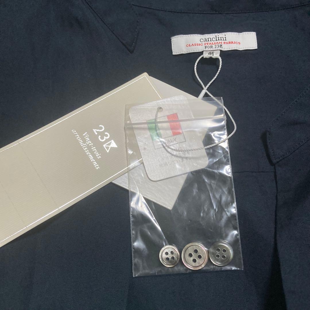 【タグ付 未使用】23区 canclini シャツジャケット 大きいサイズ 46