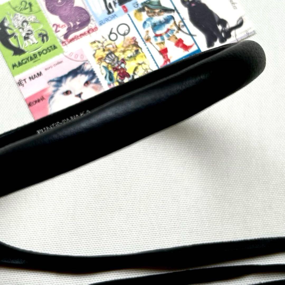 極美品　21/AW　フミエタナカ レザーフリンジヘッドバンド　カチューシャ　黒