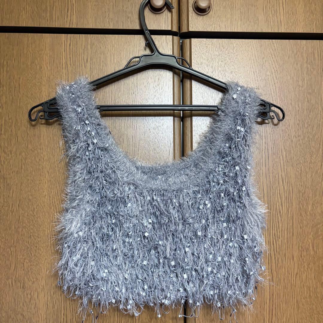 トップス todayful Fringe Knit Bustie