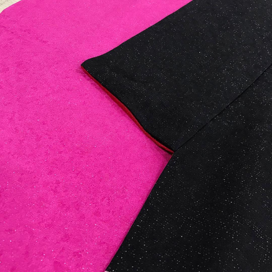 ★少々難あり★正絹 振袖 仕立て上がり リメイク