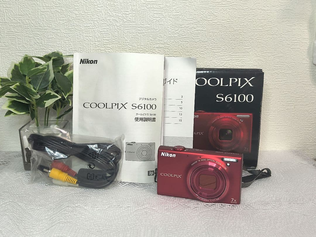 (美品)ニコン クールピクス S6100 赤