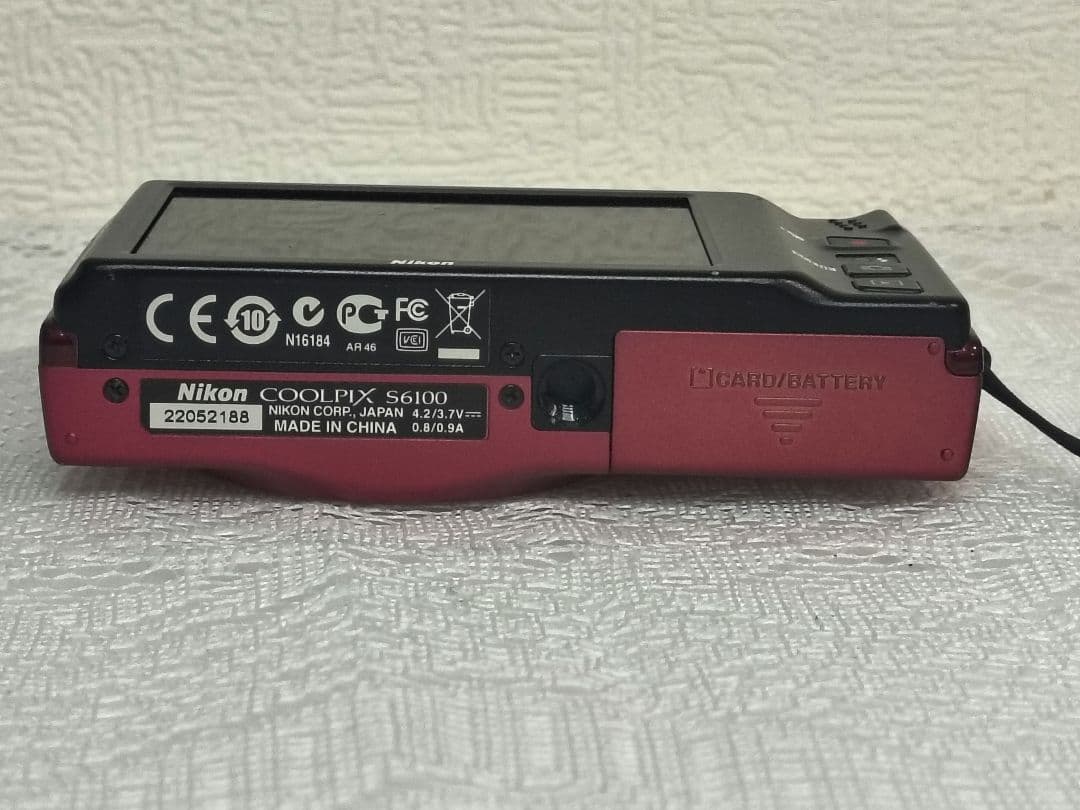 (美品)ニコン クールピクス S6100 赤