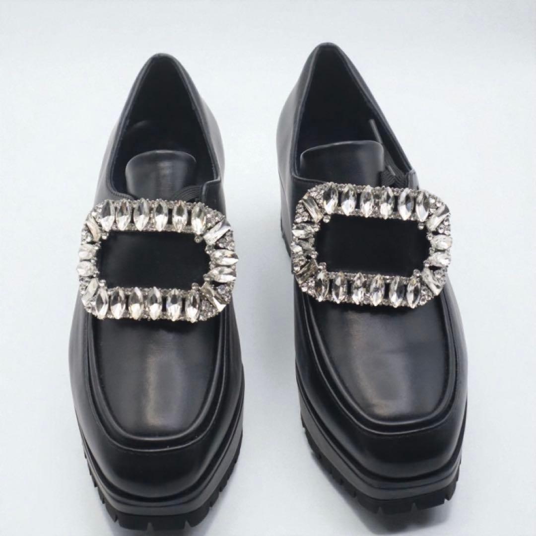 新品　セルフォード　ローファー　厚底　黒　2161