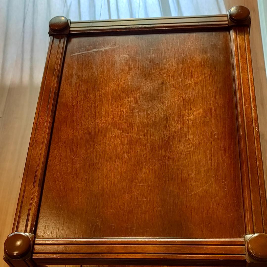 アンティーク　キャビネット　桜材　サイドキャビネット　開き扉