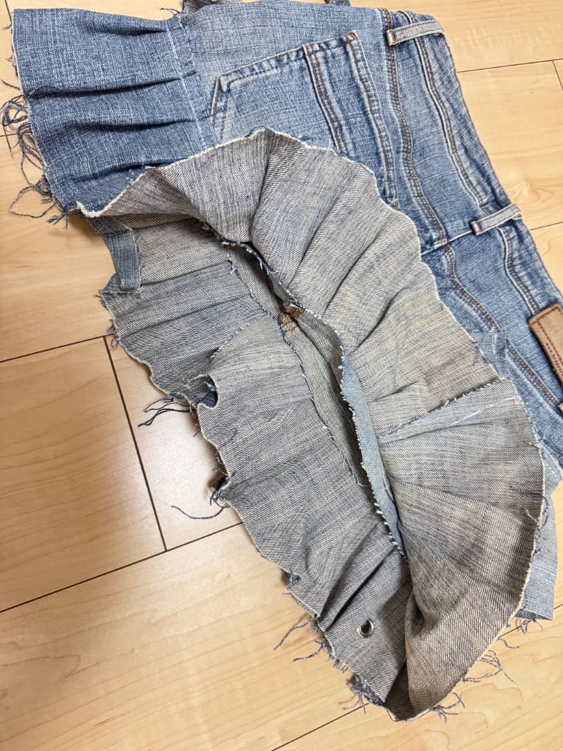 【値下げ中】NIKE リメイク y2k デニムスカート