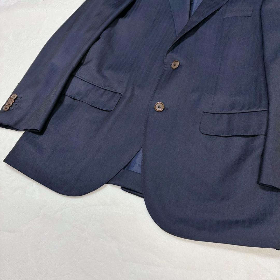 トゥモローランド スーツ セットアップ ストライプ カノニコ モヘヤ混 紺