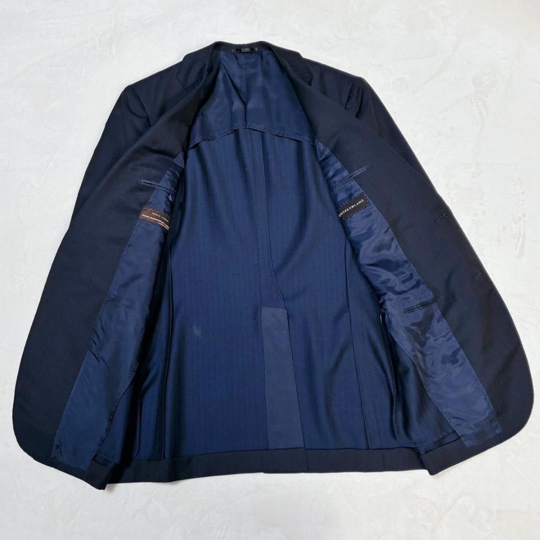 トゥモローランド スーツ セットアップ ストライプ カノニコ モヘヤ混 紺