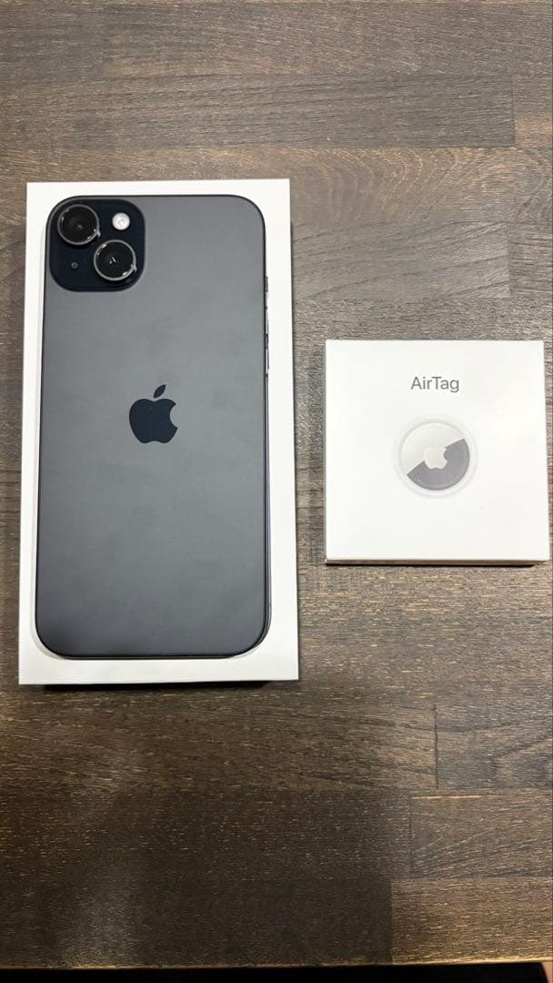 Apple iPhone 15 plus 128GBブラック + AirTag
