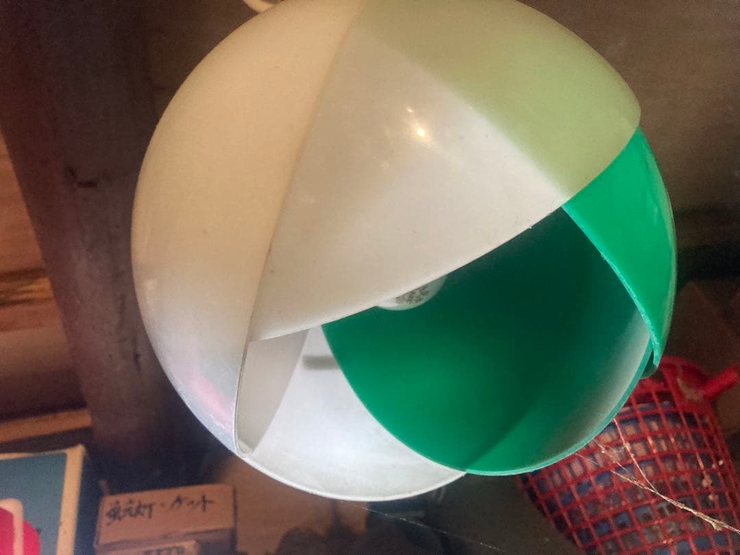 ３個！昭和レトロ レトロポップチューリップ型の電気傘 ライト。ナショナル。