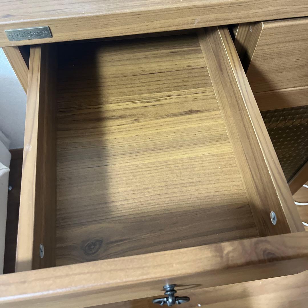 食器棚 木製 一人暮らし キッチン収納 ガラス かわいい おしゃれ アンティーク