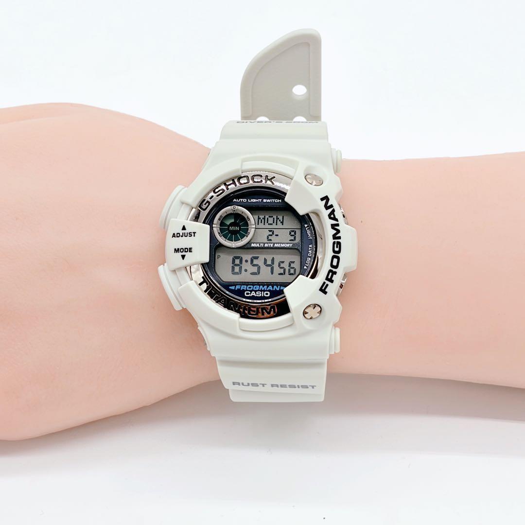 希少 CASIO G-SHOCK フロッグマン DW-9900 ホワイト チタン