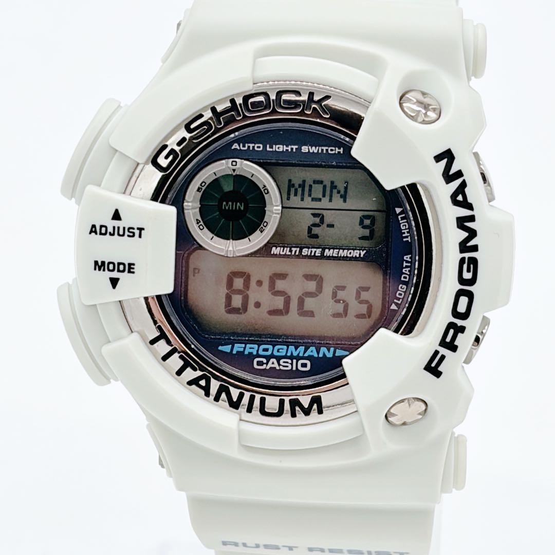 希少 CASIO G-SHOCK フロッグマン DW-9900 ホワイト チタン
