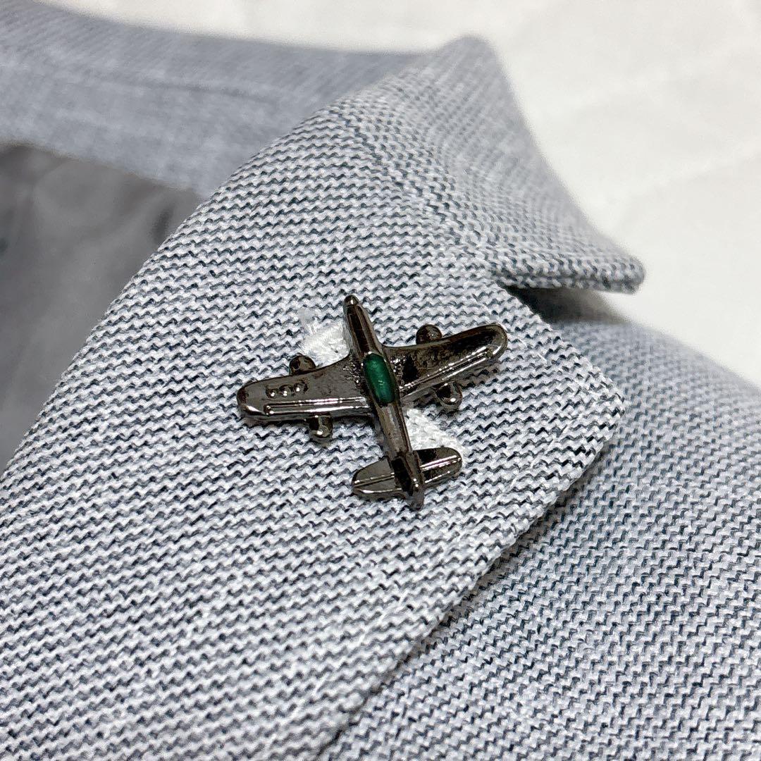 プティマイン　110 ライトグレー　セットアップ　飛行機　ボーダー　卒服