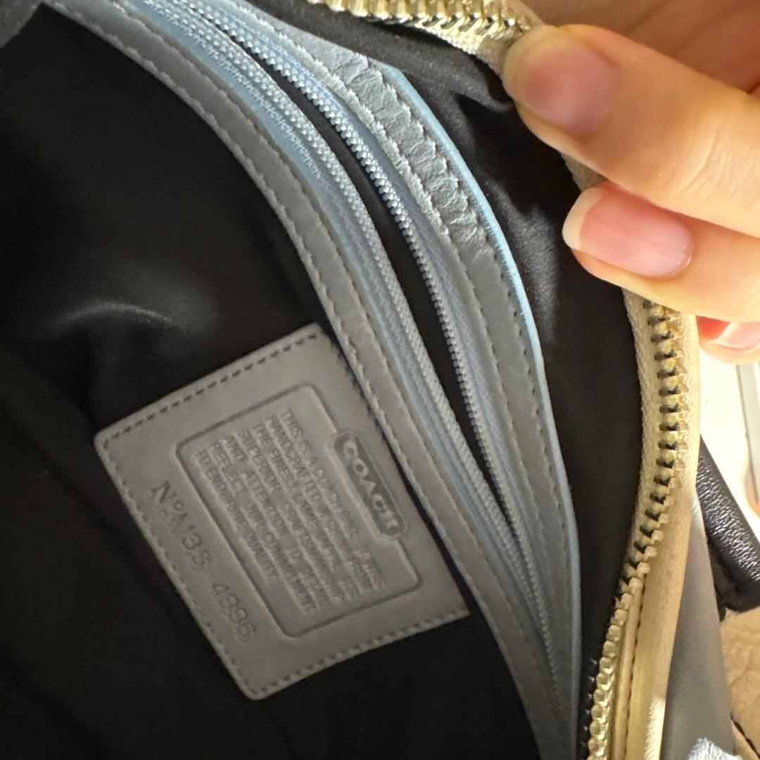 COACH ライトブルー ショルダーバッグ