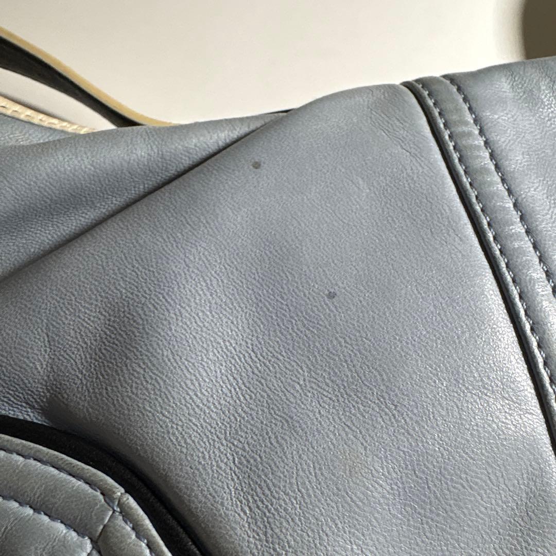 COACH ライトブルー ショルダーバッグ