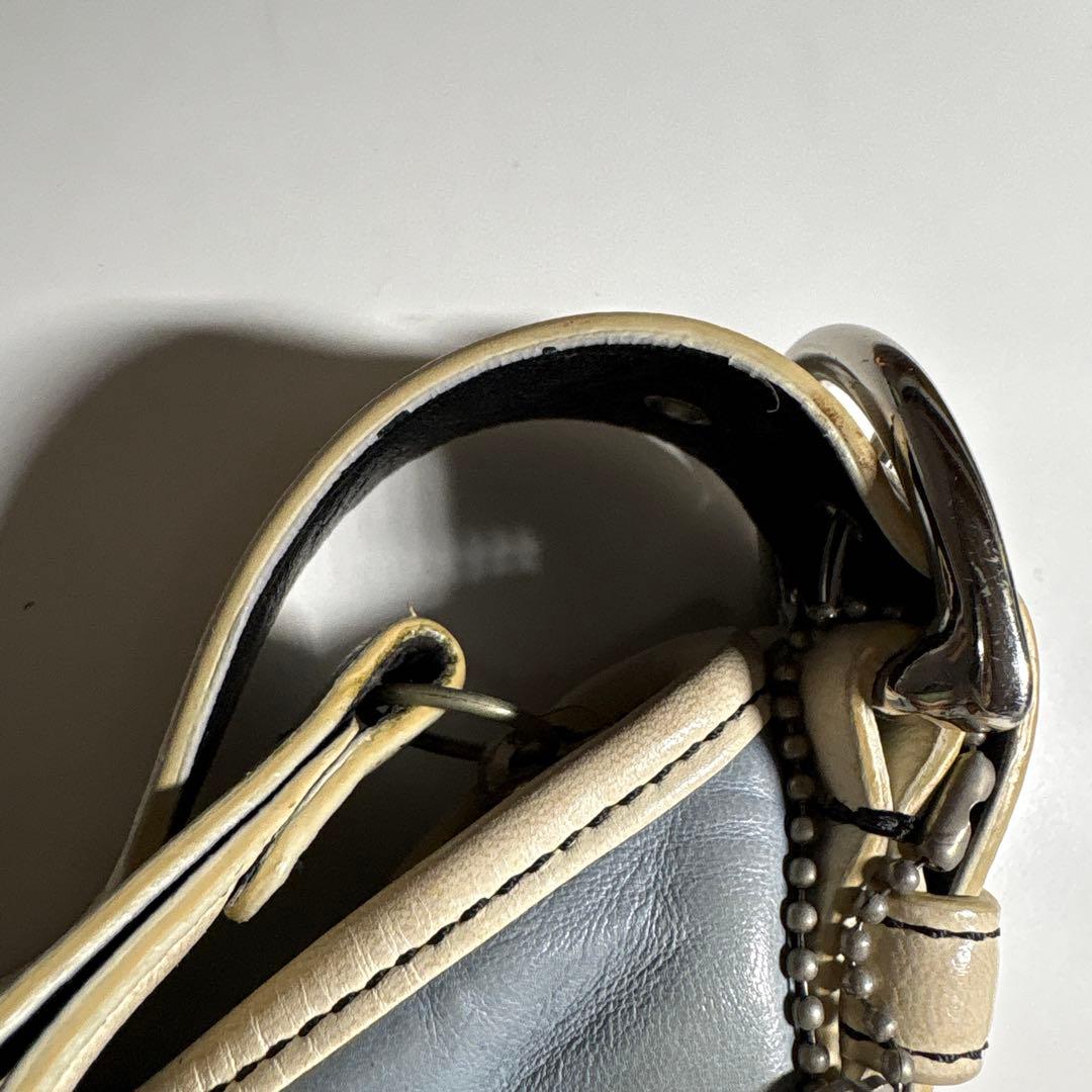 COACH ライトブルー ショルダーバッグ