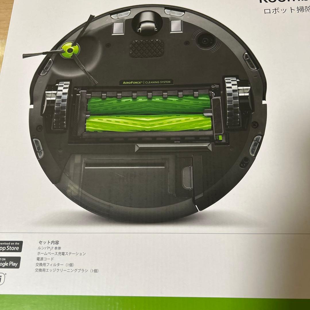 ルンバ j7 15860ロボット掃除機 取扱説明書交換用ブラシ付 動作確認済