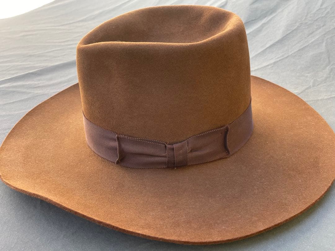 もっちResistol ビンテージハット　キャメルブラウン