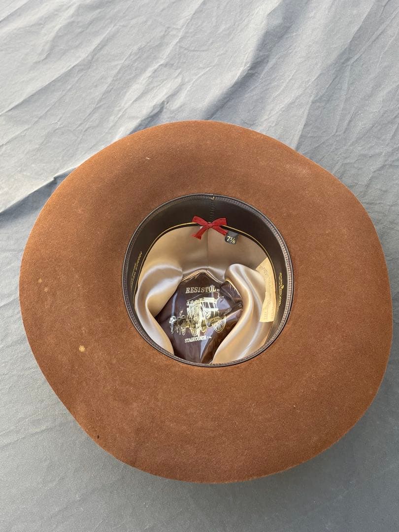 もっちResistol ビンテージハット　キャメルブラウン