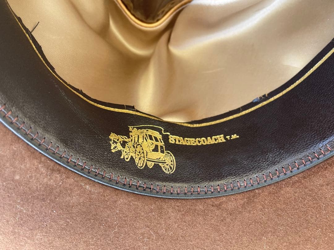 もっちResistol ビンテージハット　キャメルブラウン