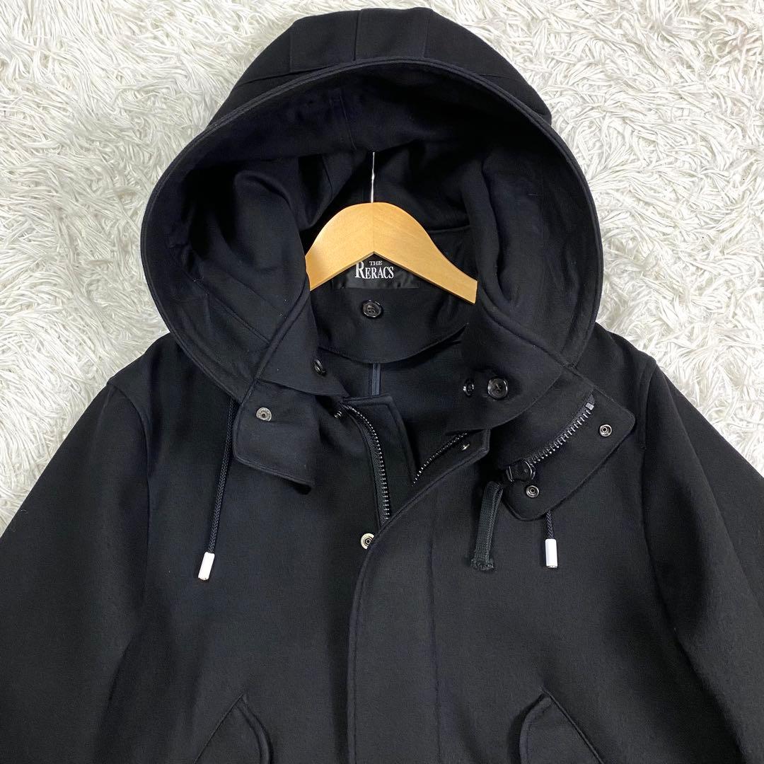 極美品✨ザリラクス ウールモッズコート 2way ブラック 46 実寸L相当