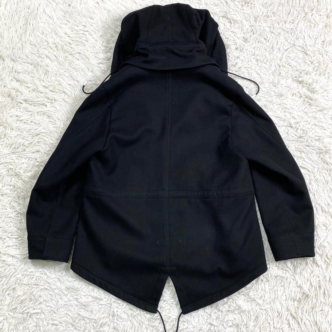 極美品✨ザリラクス ウールモッズコート 2way ブラック 46 実寸L相当