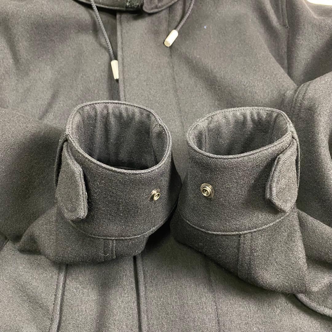 極美品✨ザリラクス ウールモッズコート 2way ブラック 46 実寸L相当