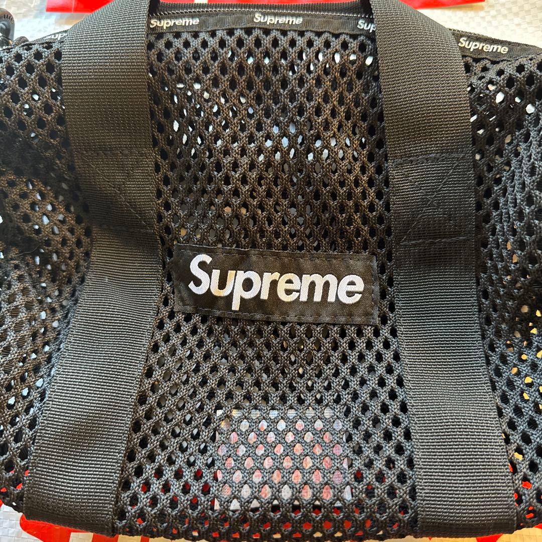 バスケ用バッグ Supreme Mesh Mini Duffle Bag \"black\"