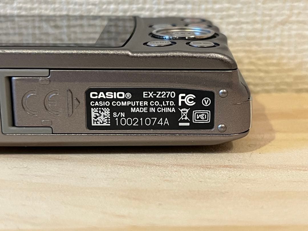 元箱付 完動品 CASIO EXILIM EX-Z270 デジカメ #26006
